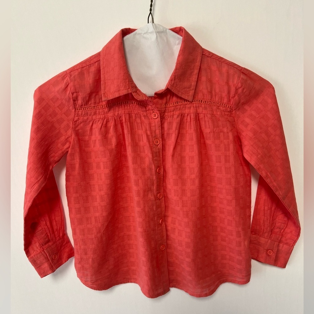 PONY TAILS  ORANGE CASUAL  BLOUSE SIZE 4